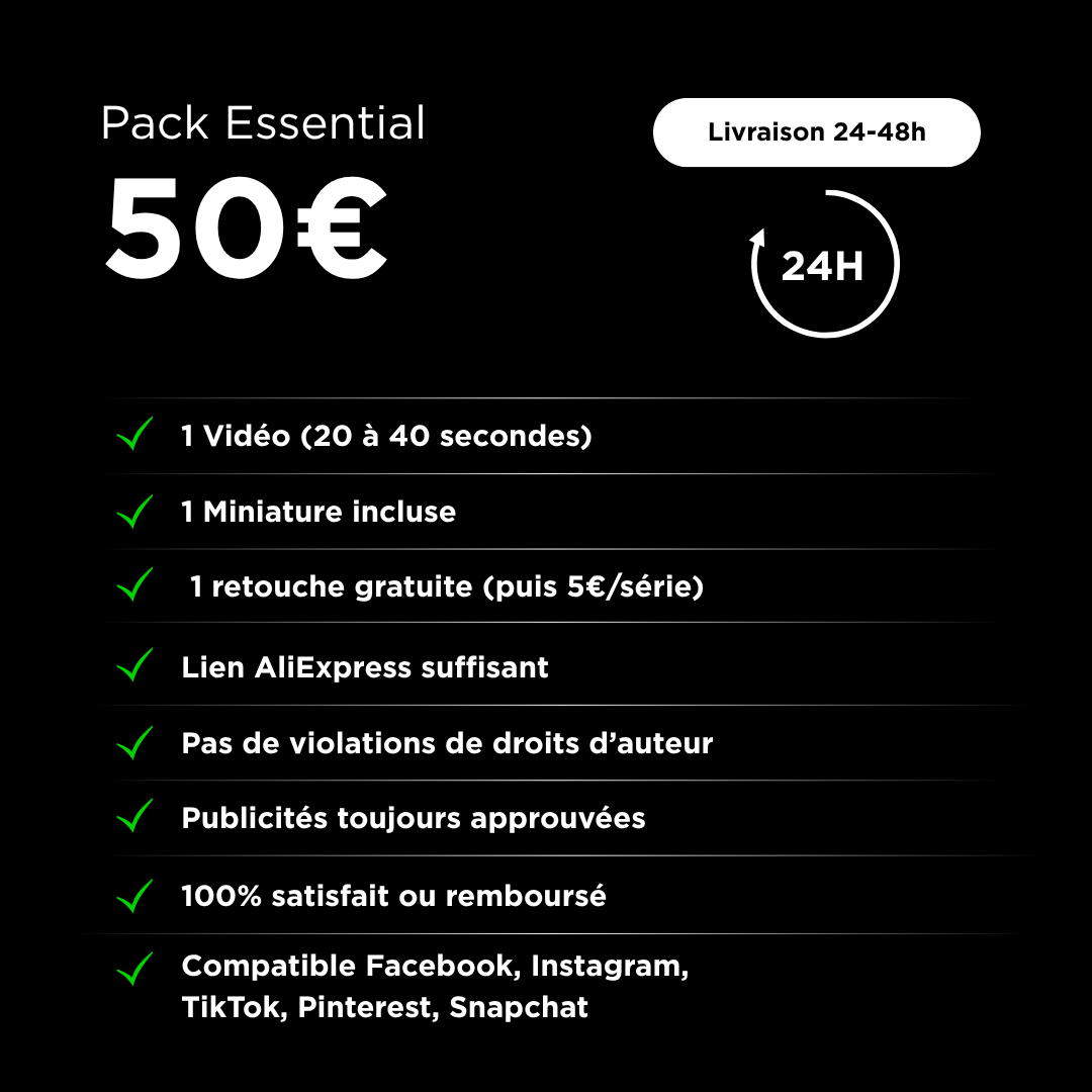 Pack Création Video E-commerce