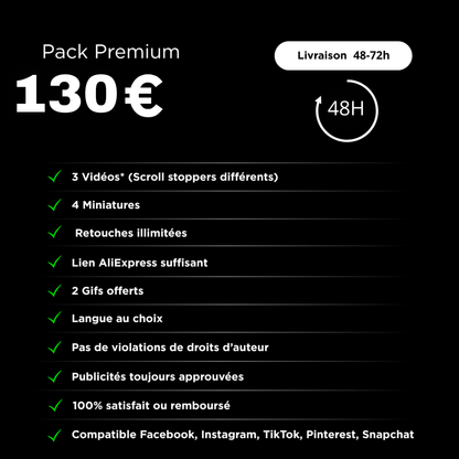 Pack Création Video E-commerce