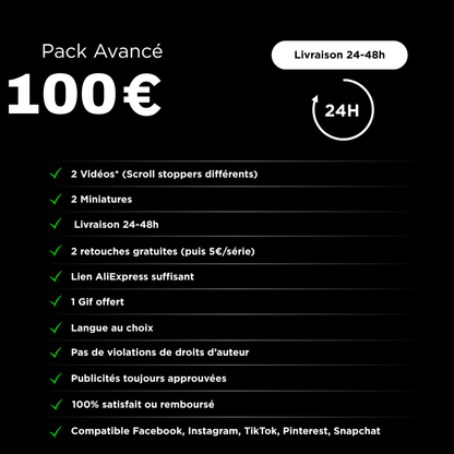 Pack Création Video E-commerce