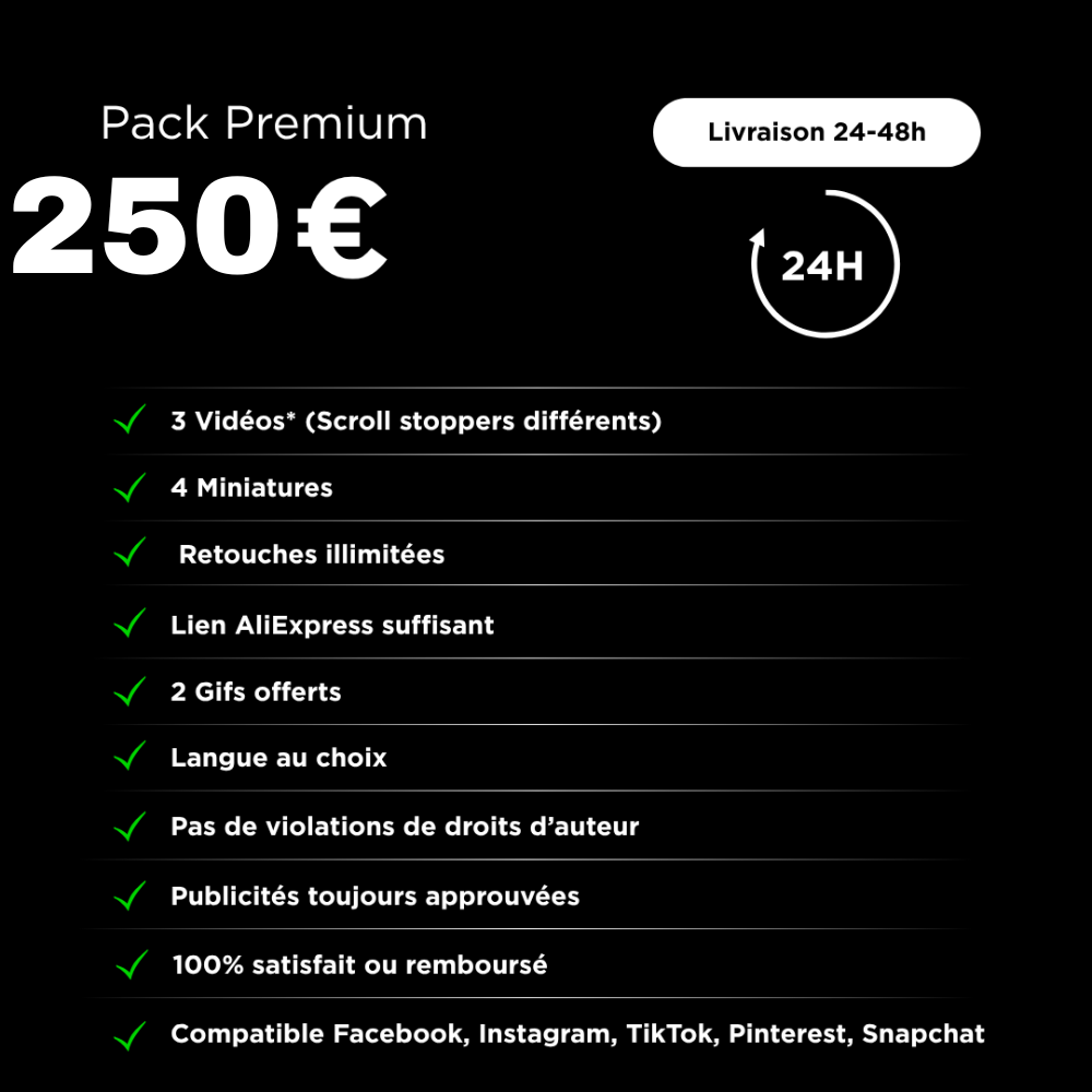 Pack Création Video E-commerce